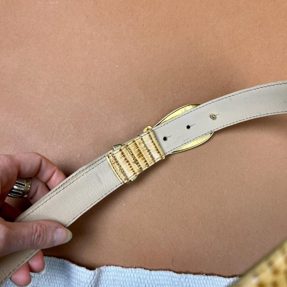 Golden Alligator Authentic Leather Retro Belt - Picture 4 of 4